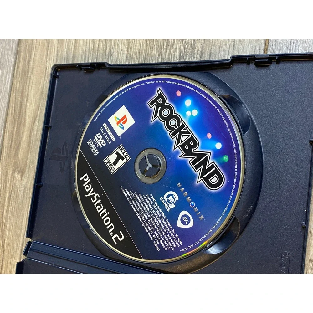 Rock Band Sony PlayStation 2 PS2 Music Rhythm Game SLUS 21682 2007 NTSC U/C